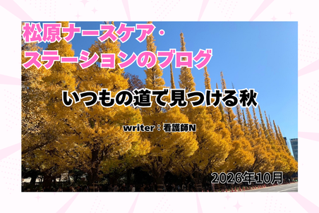 いつもの道で見つける秋